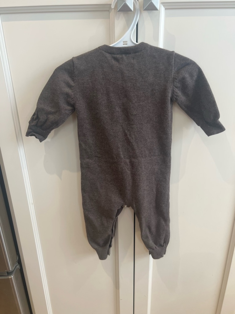 Hatley 3-6m Grey Knit Duck One-Piece for Kids - Picture 3 of 3